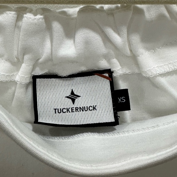 Tuckernuck Miranda Off Shoulder 3/4 Length Top White NWOT XS - Picture 6 of 13